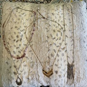 Set of three long necklaces